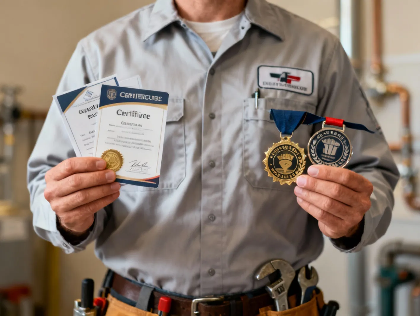 Plombiers certifiés et qualifiés